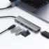 ACEFAST J18 6 in 1 USB-C Hub HDMI 4K 60Hz HD PD 90W Fast Charge Docking Station with SD / TF Card Slot - Gray